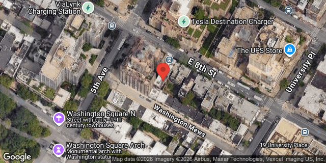 Aerial map of 4 EAST 8 STREET, Manhattan