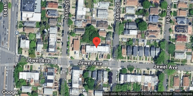 Aerial map of 165-13 JEWEL AVENUE, Queens