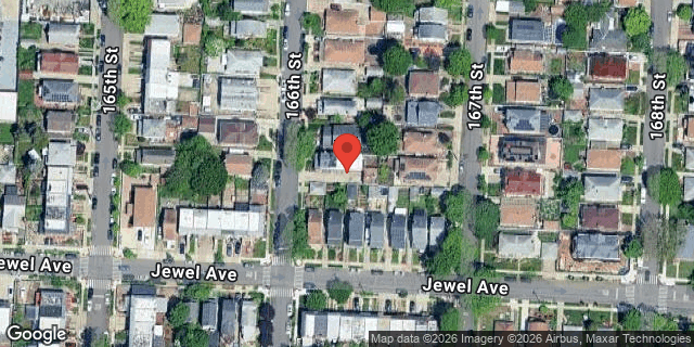 Aerial map of 69-35 166 STREET, Queens