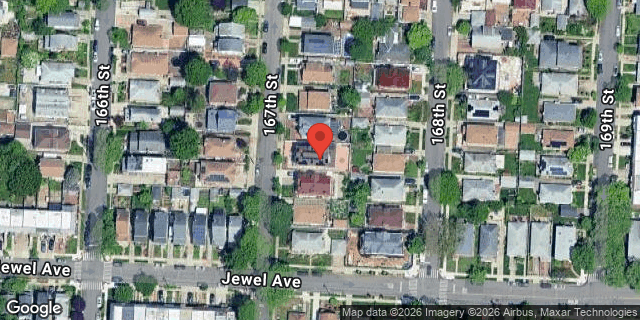 Aerial map of 69-29 167 STREET, Queens