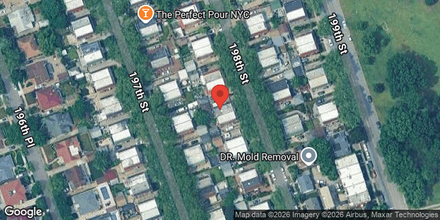 Aerial map of 75-50 198 STREET, Queens