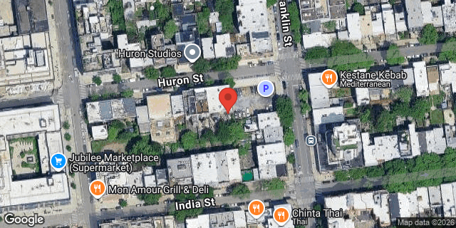 Aerial map of 78 HURON STREET, Brooklyn