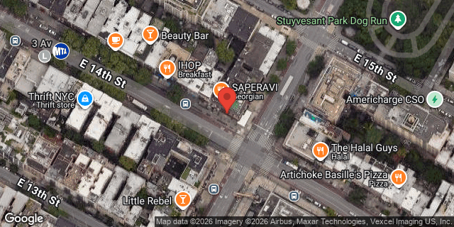 Aerial map of 251 WEST 14TH STREET, Manhattan