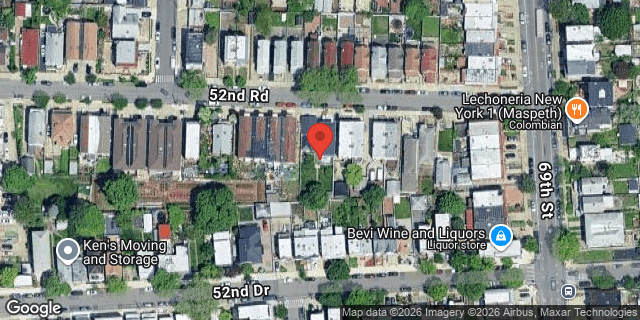 Aerial map of 67-22 52 ROAD, Queens