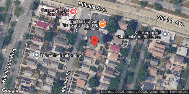 Aerial map of 86-19 MUSKET STREET, Queens