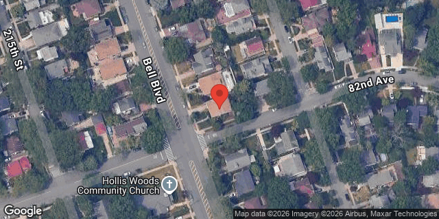 Aerial map of 80-55 BELL BOULEVARD, Queens