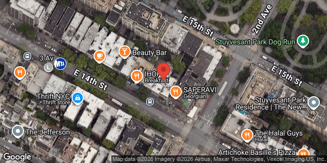 Aerial map of 241 EAST 14 STREET, Manhattan