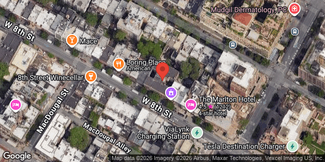 Aerial map of 11 WEST 8 STREET, Manhattan