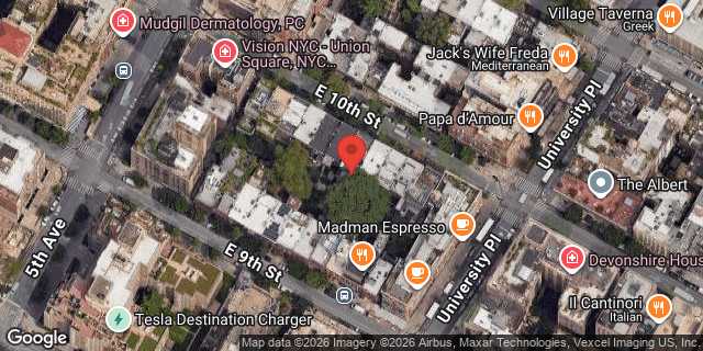 Aerial map of 16 EAST 10 STREET, Manhattan