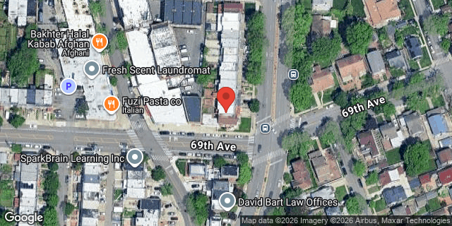 Aerial map of 68-26 UTOPIA PARKWAY, Queens