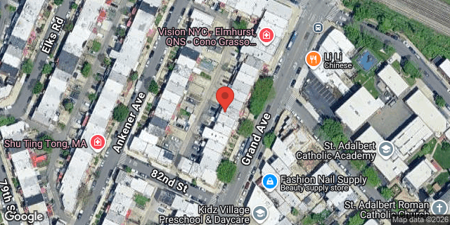 Aerial map of 82-19 GRAND AVENUE, Queens