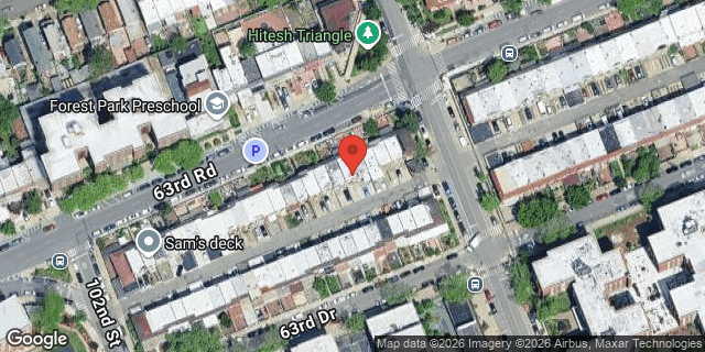 Aerial map of 102-40 63 ROAD, Queens