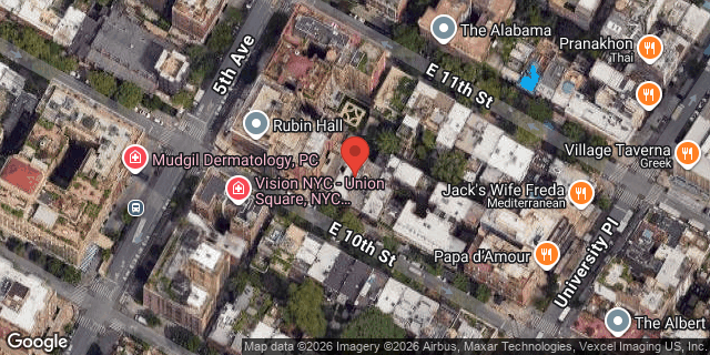 Aerial map of 5 EAST 10 STREET, Manhattan