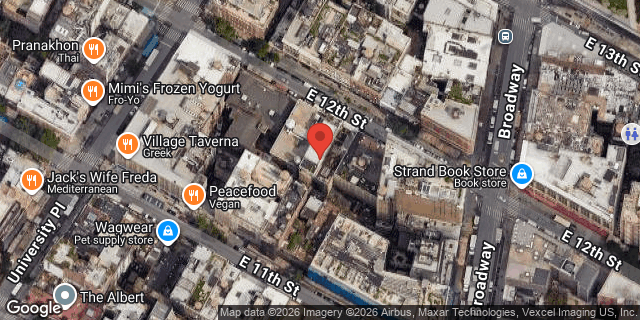 Aerial map of 40 EAST 12 STREET, Manhattan