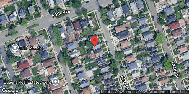 Aerial map of 69-18 183 STREET, Queens