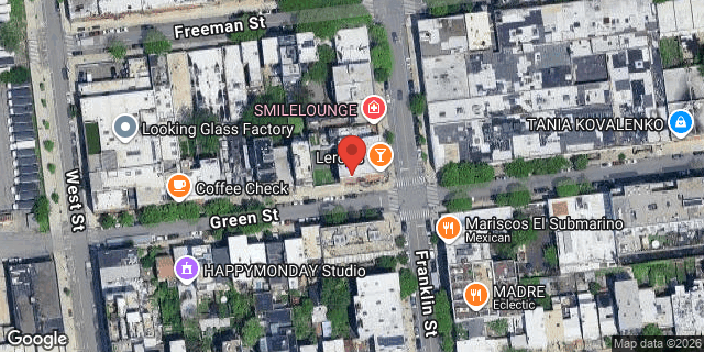 Aerial map of 195 FRANKLIN STREET, Brooklyn