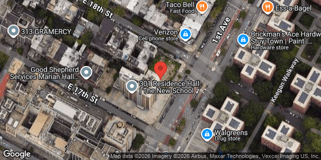Aerial map of 307 1 AVENUE, Manhattan