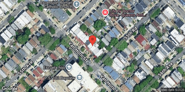 Aerial map of 55-15 VAN HORN STREET, Queens