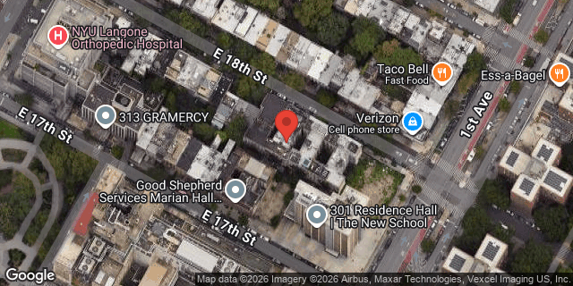 Aerial map of 336 EAST 18 STREET, Manhattan