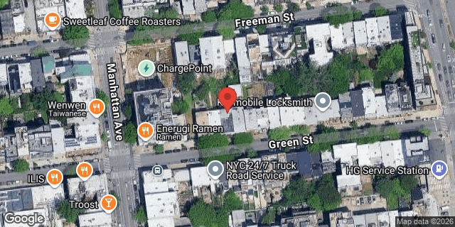 Aerial map of 183 GREEN STREET, Brooklyn