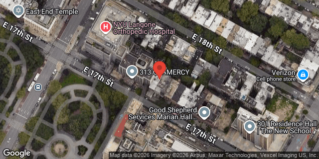 Aerial map of 321 EAST 17 STREET, Manhattan