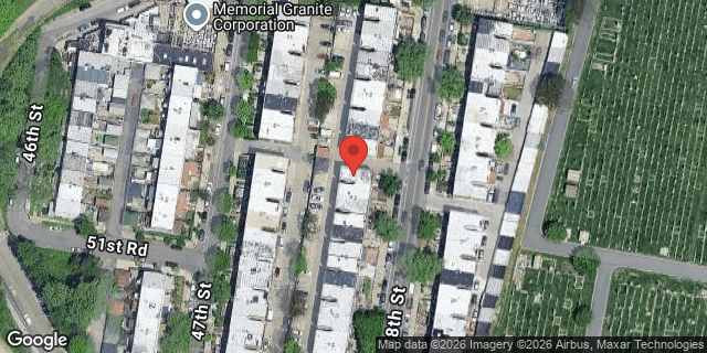 Aerial map of 51-38 48 STREET, Queens
