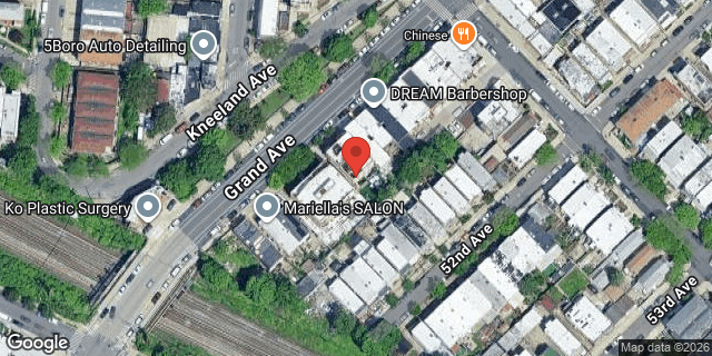 Aerial map of 84-38 GRAND AVENUE, Queens