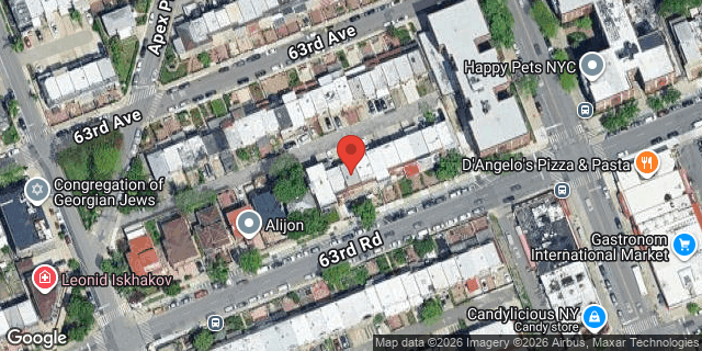 Aerial map of 105-33 63 ROAD, Queens