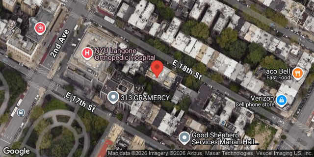 Aerial map of 318 EAST 18 STREET, Manhattan