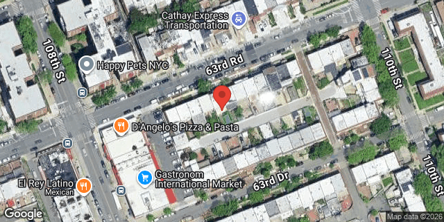 Aerial map of 108-26 63 ROAD, Queens