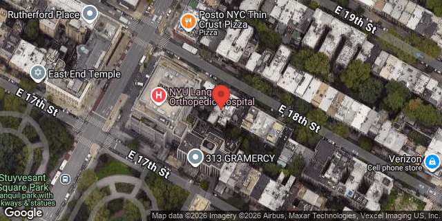 Aerial map of 308 EAST 18 STREET, Manhattan