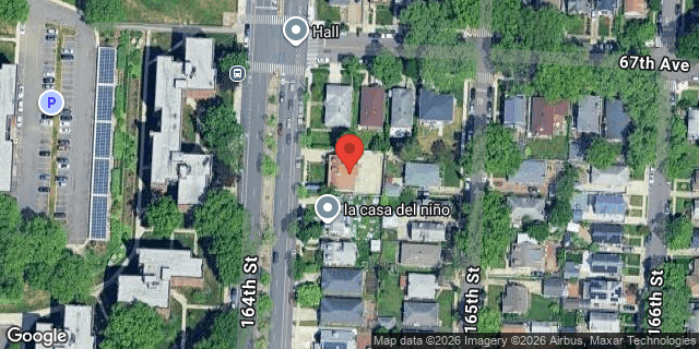 Aerial map of 67-09 164 STREET, Queens