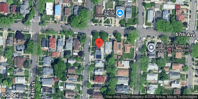 Aerial map of 169-04 67 AVENUE, Queens