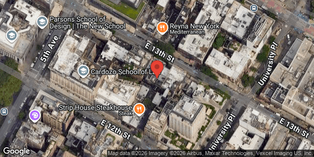 Aerial map of 20 EAST 13 STREET, Manhattan