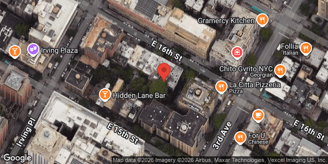 Aerial map of 138 EAST 16 STREET, Manhattan