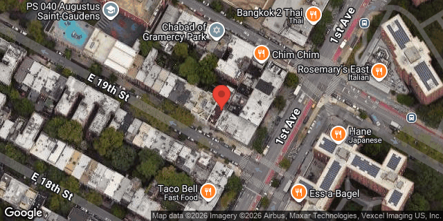 Aerial map of 359 EAST 19 STREET, Manhattan