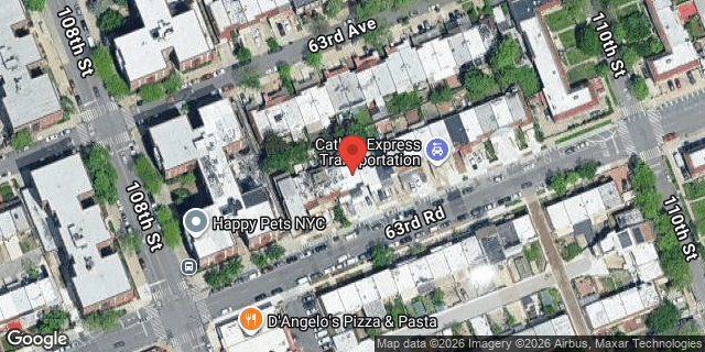 Aerial map of 108-23 63 ROAD, Queens
