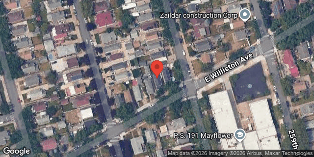 Aerial map of 257-15 EAST WILLISTON AVE, Queens