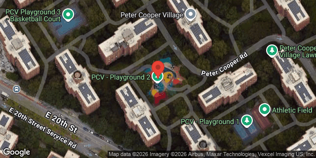 Aerial map of 3 PETER COOPER ROAD, Manhattan