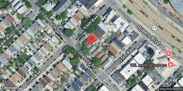 Aerial map of 55-05 SEABURY STREET, Queens