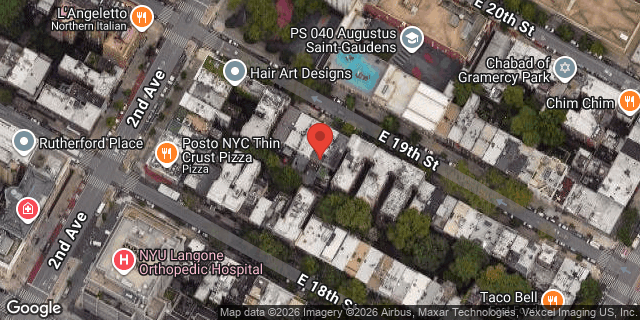 Aerial map of 320 EAST 19 STREET, Manhattan