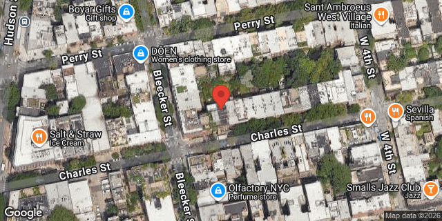 Aerial map of 81 CHARLES STREET, Manhattan