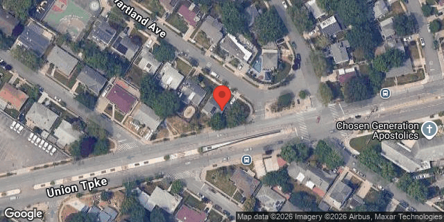 Aerial map of 218-76 HARTLAND AVENUE, Queens