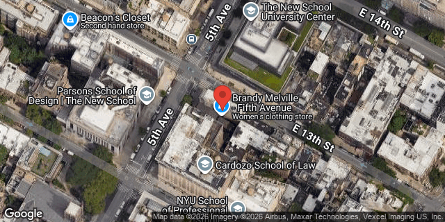 Aerial map of 61 5 AVENUE, Manhattan