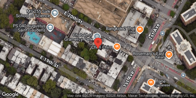 Aerial map of 344 EAST 20 STREET, Manhattan