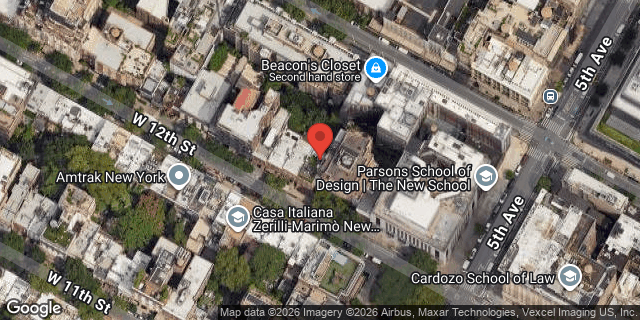 Aerial map of 19 WEST 12 STREET, Manhattan