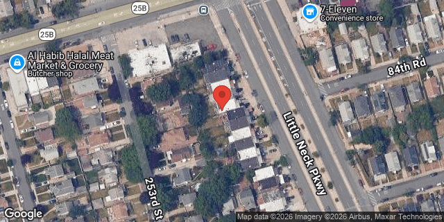 Aerial map of 84-22 LITTLE NECK PARKWAY, Queens