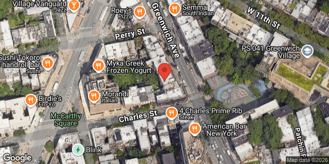 Aerial map of 45 GREENWICH AVENUE, Manhattan