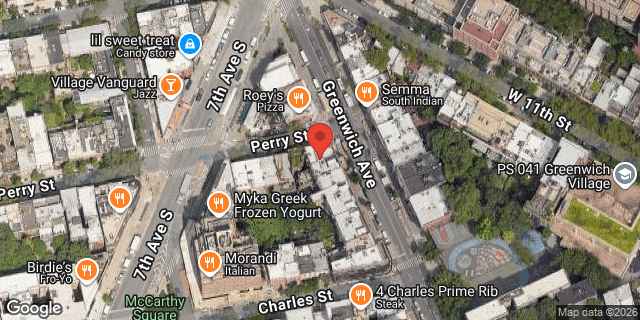 Aerial map of 55 GREENWICH AVENUE, Manhattan