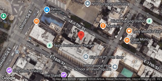 Aerial map of 112 EAST 17 STREET, Manhattan